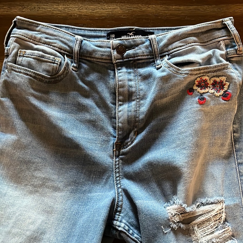 Ultra High Rise Super Skinny Shape Love Floral Distressed Jeans